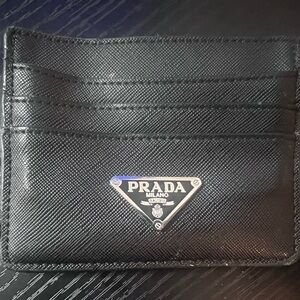 Prada Elegant Black Card Holder